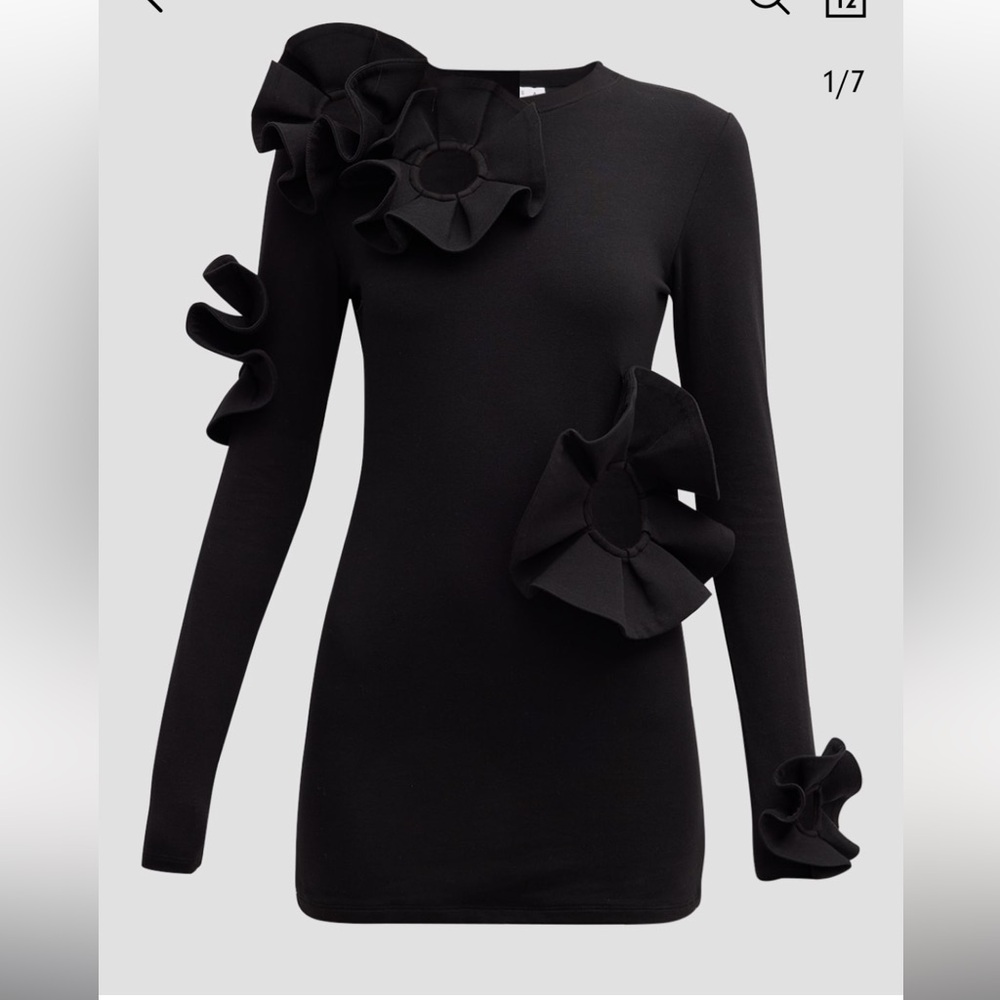 AREA mini black dress - Picture 4 of 4